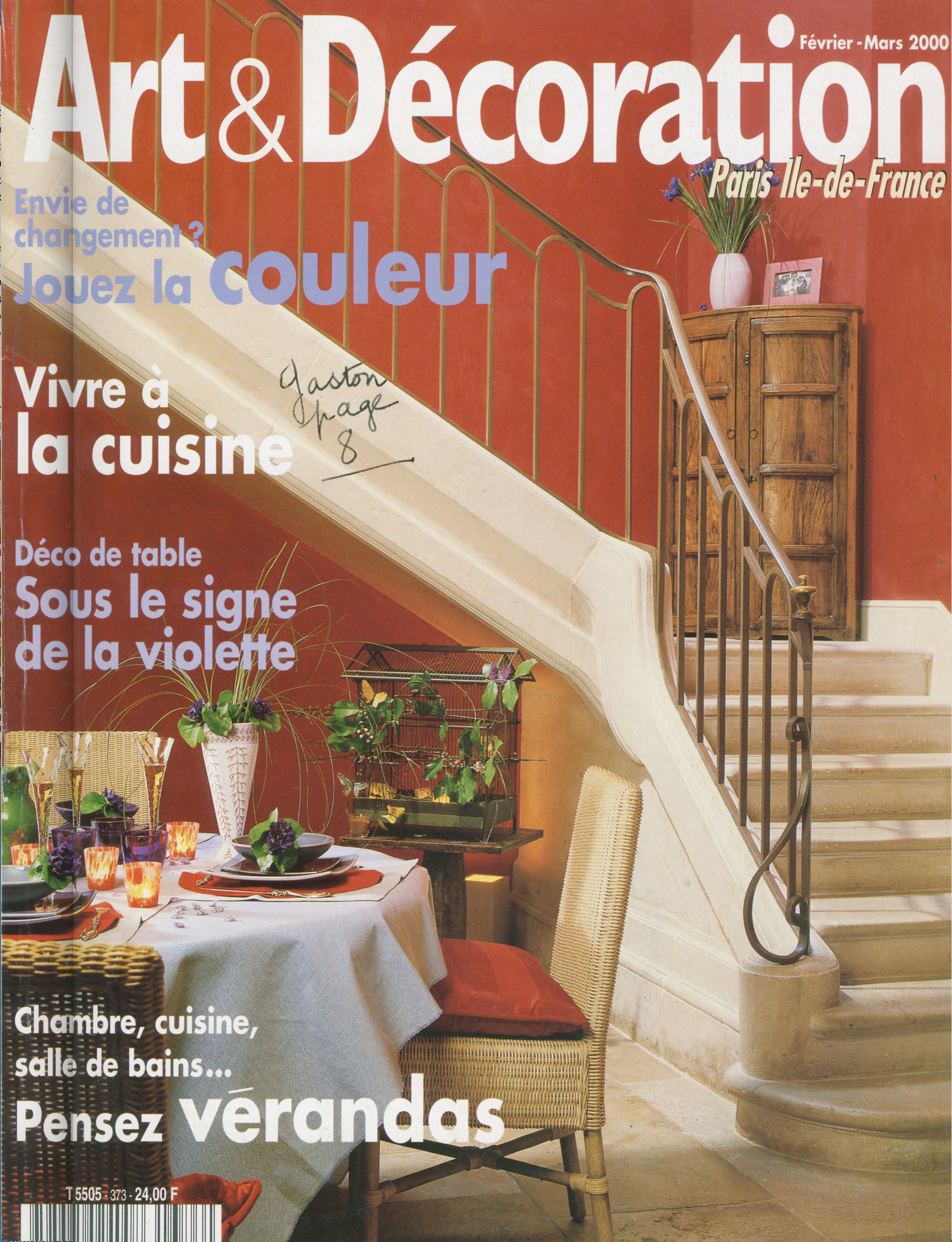 Art et Décoration, Fev-Mars 2000, page 10. - Art et Décoration